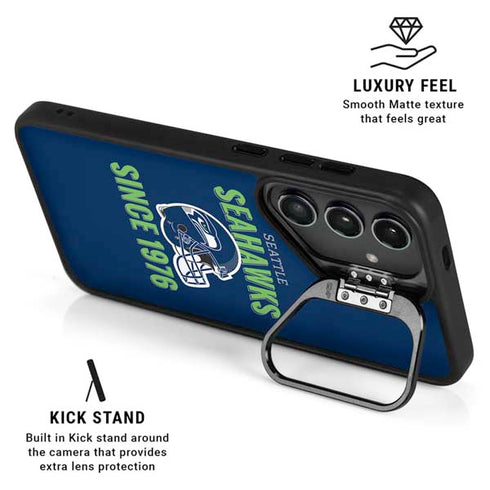 NFL Seattle Seahawks Helmet Galaxy S24 FE Kickstand Case